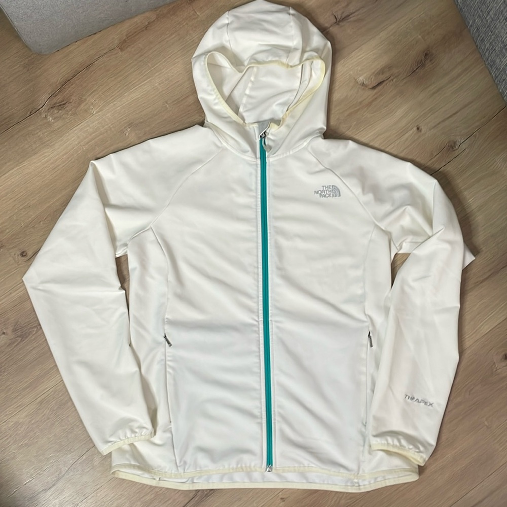 The North Face Apex Rain Shell Jacket. White. Large. Signs‎ of Wear.